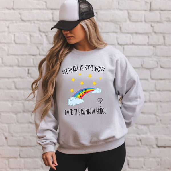 My Heart Is Somewhere Sweatshirt – Pet Remembrance & Memorial Gift