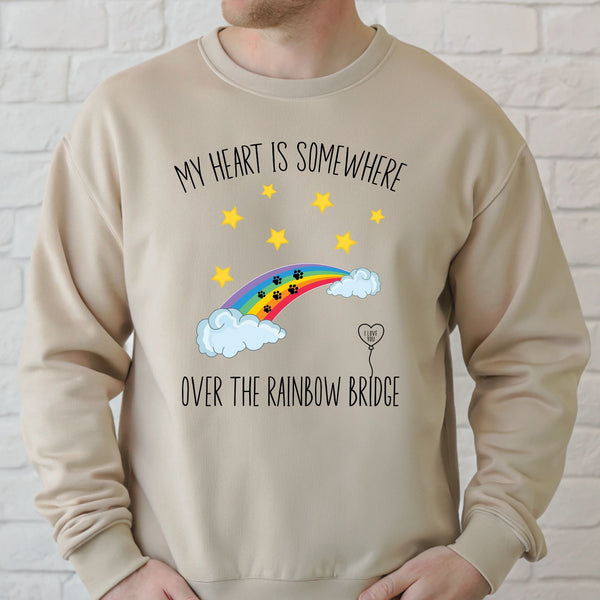 My Heart Is Somewhere Sweatshirt – Pet Remembrance & Memorial Gift