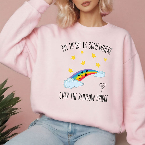 My Heart Is Somewhere Sweatshirt – Pet Remembrance & Memorial Gift