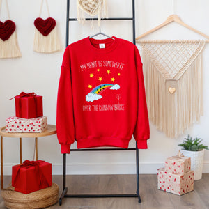 My Heart Is Somewhere Sweatshirt – Pet Remembrance & Memorial Gift