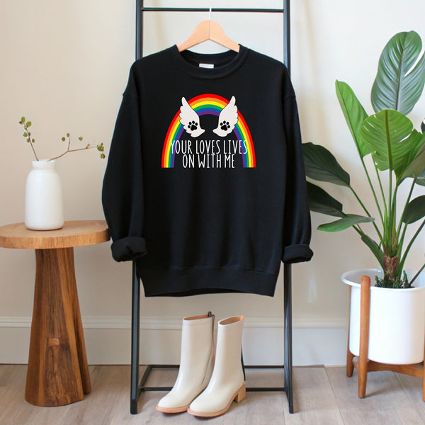 Your Love Lives On With Me Sweatshirt – Pet Memory Crewneck