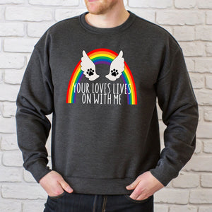 Your Love Lives On With Me Sweatshirt – Pet Memory Crewneck