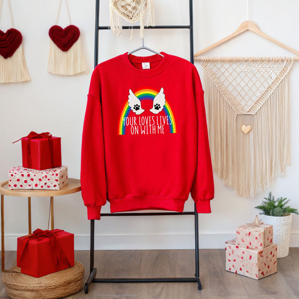 Your Love Lives On With Me Sweatshirt – Pet Memory Crewneck