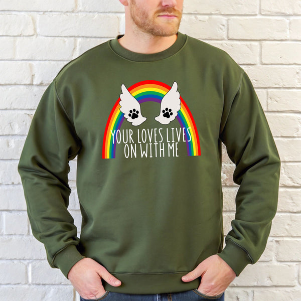 Your Love Lives On With Me Sweatshirt – Pet Memory Crewneck