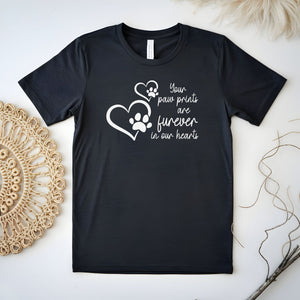 Your Paw Prints Are Forever In Our Hearts Shirt – Pet Lovers