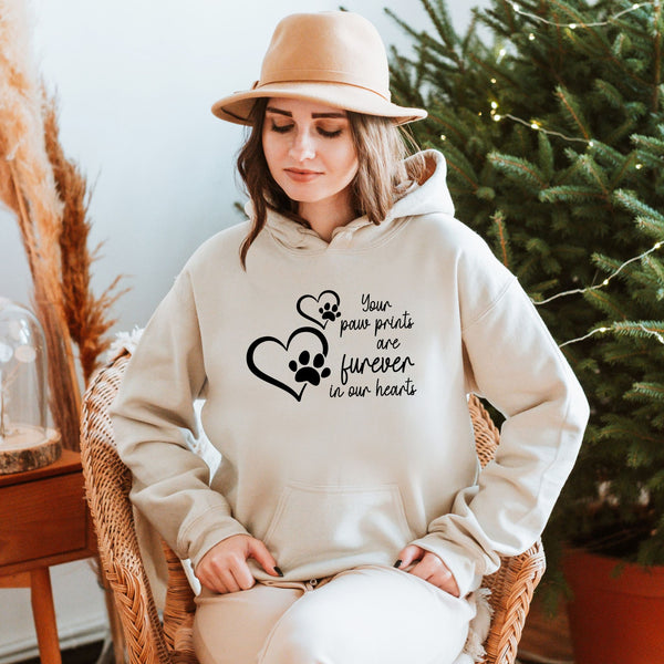 Your Paw Prints Are Forever In Our Hearts Hoodie