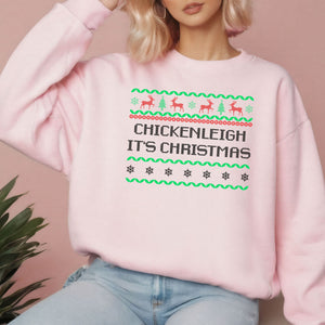Chickenleigh It's Christmas Sweatshirt – Funny Christmas Crewneck