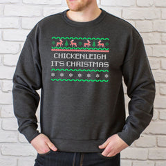 Chickenleigh It's Christmas Sweatshirt – Funny Christmas Crewneck