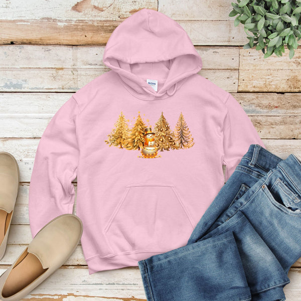 Christmas Snowman Hoodie – Elegant Winter Wonderland Hoodie