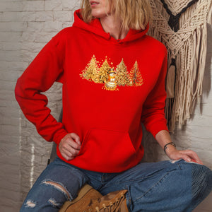 Christmas Snowman Hoodie – Elegant Winter Wonderland Hoodie