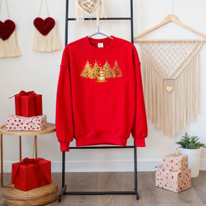 Christmas Snowman Sweatshirt – Elegant Winter Wonderland Crewneck
