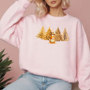 Christmas Snowman Sweatshirt – Elegant Winter Wonderland Crewneck
