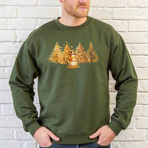 Christmas Snowman Sweatshirt – Elegant Winter Wonderland Crewneck