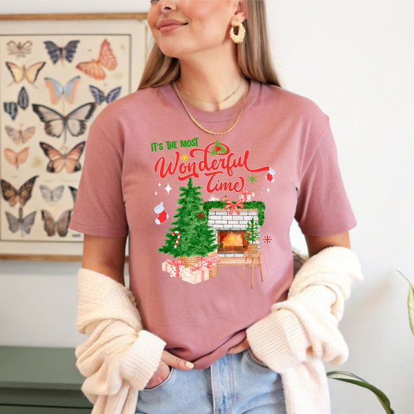 It's The Most Wonderful Time T-Shirt – Cozy Christmas Graphic Tee