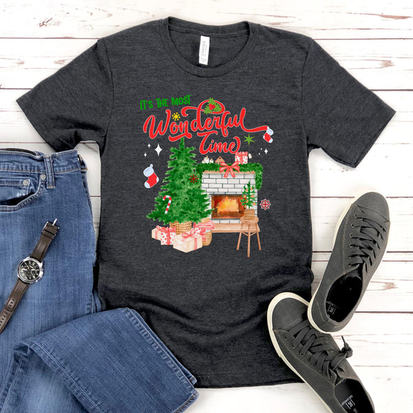 It's The Most Wonderful Time T-Shirt – Cozy Christmas Graphic Tee