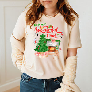 It's The Most Wonderful Time T-Shirt – Cozy Christmas Graphic Tee