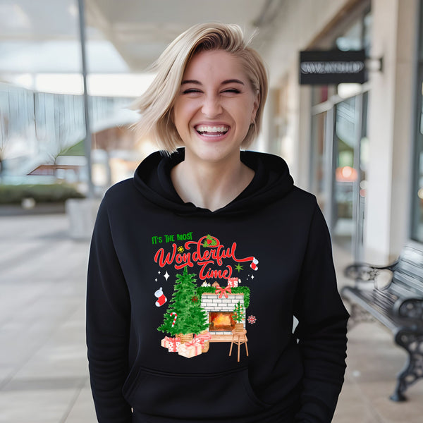 It's The Most Wonderful Time Hoodie – Cozy Christmas Holiday Hoodie