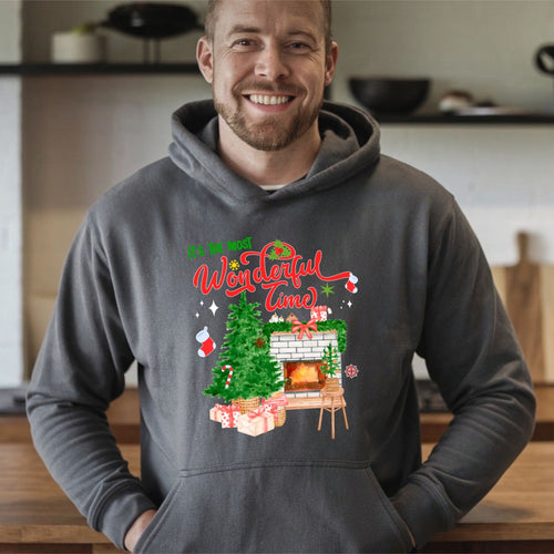 It's The Most Wonderful Time Hoodie – Cozy Christmas Holiday Hoodie