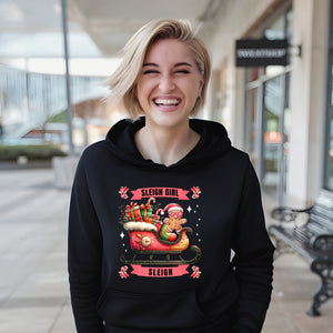 Sleigh Girl Sleigh Hoodie – Cute Gingerbread Christmas Pullover