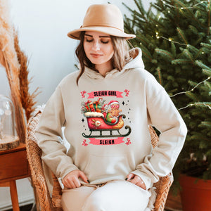 Sleigh Girl Sleigh Hoodie – Cute Gingerbread Christmas Pullover