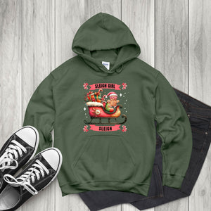 Sleigh Girl Sleigh Hoodie – Cute Gingerbread Christmas Pullover