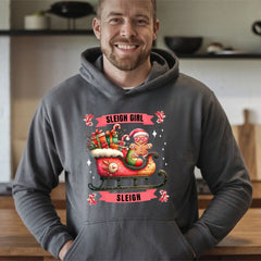 Sleigh Girl Sleigh Hoodie – Cute Gingerbread Christmas Pullover