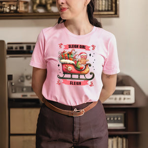 Sleigh Girl Sleigh Shirt – Cute Gingerbread Christmas Tee