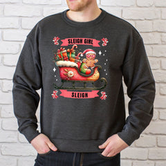 Sleigh Girl Sleigh Sweatshirt – Cute Gingerbread Christmas Crewneck
