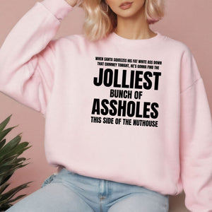 Jolliest Bunch Of Assholes Sweatshirt – Funny Christmas Vacation Crewneck