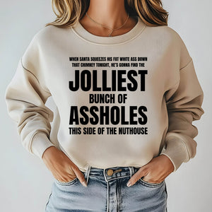 Jolliest Bunch Of Assholes Sweatshirt – Funny Christmas Vacation Crewneck