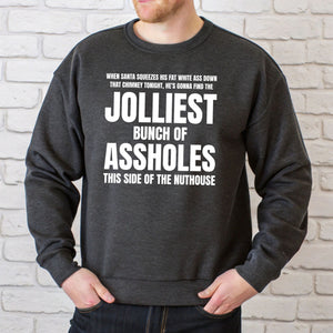 Jolliest Bunch Of Assholes Sweatshirt – Funny Christmas Vacation Crewneck