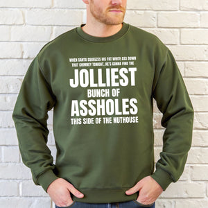 Jolliest Bunch Of Assholes Sweatshirt – Funny Christmas Vacation Crewneck