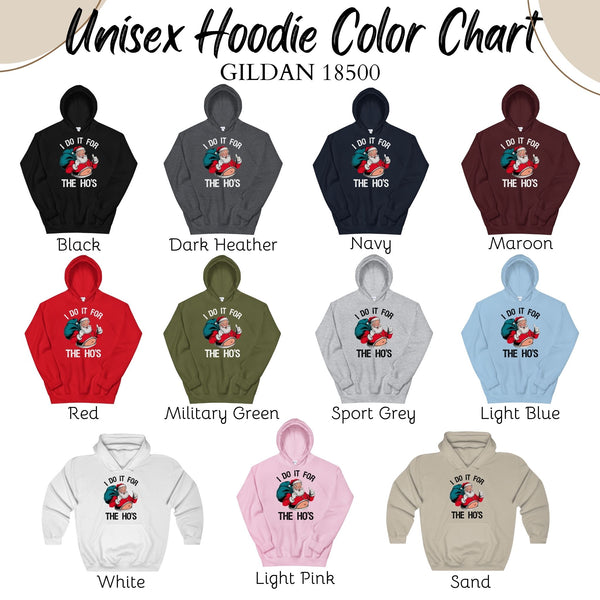 Do It For The Ho's Hoodie – Funny Santa Christmas Hoodie