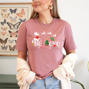 Believe Christmas T-Shirt – Magical Holiday Graphic Tee