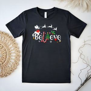 Believe Christmas T-Shirt – Magical Holiday Graphic Tee