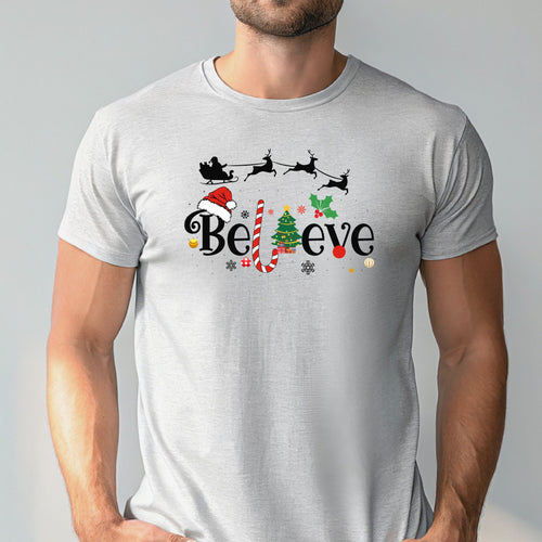 Believe Christmas T-Shirt – Magical Holiday Graphic Tee