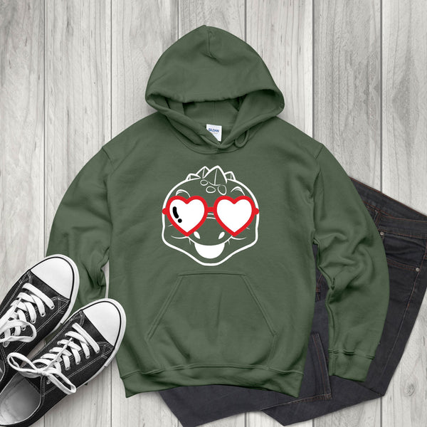 Funny Dinosaur Valentines Hoodie