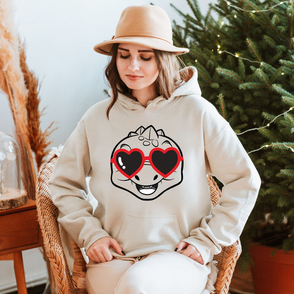 Funny Dinosaur Valentines Hoodie