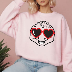 Funny Dinosaur Valentines Sweatshirt