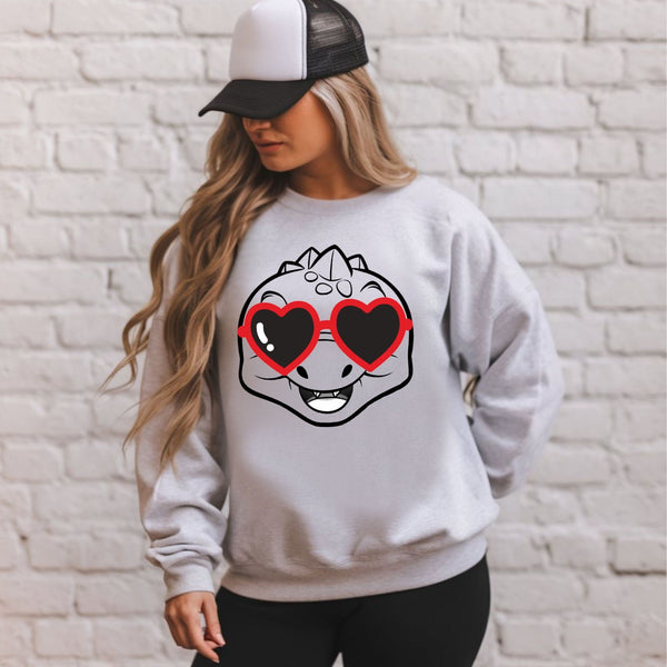 Funny Dinosaur Valentines Sweatshirt