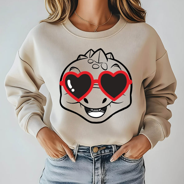 Funny Dinosaur Valentines Sweatshirt