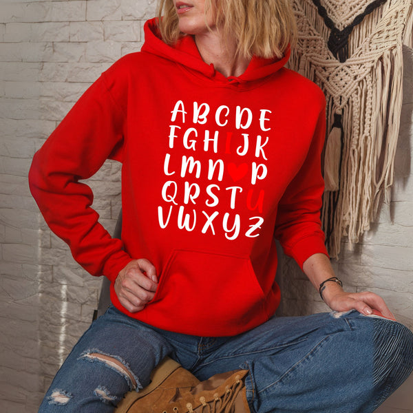 ABC I Love You Hoodie