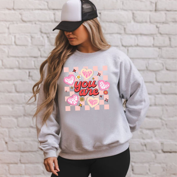 Love Heart You Are Enough Sweatshirt