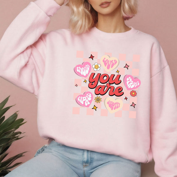Love Heart You Are Enough Sweatshirt