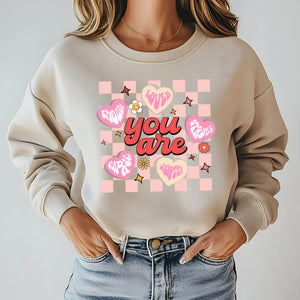 Love Heart You Are Enough Sweatshirt