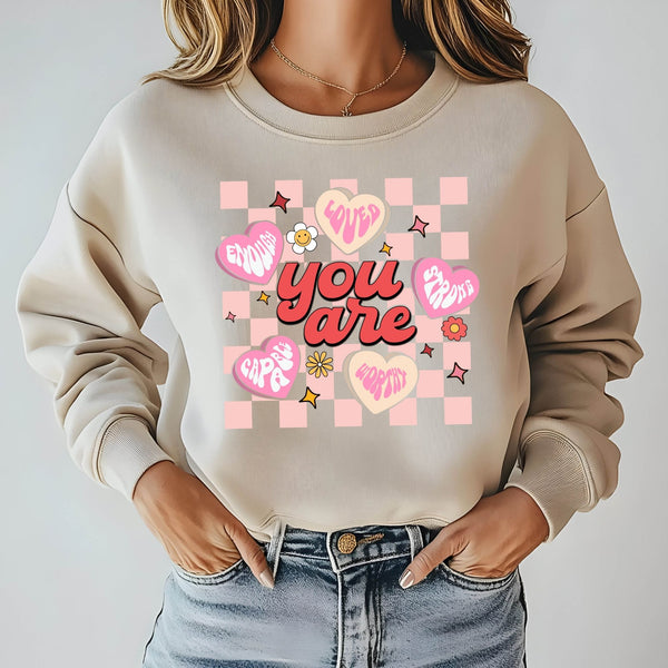 Love Heart You Are Enough Sweatshirt