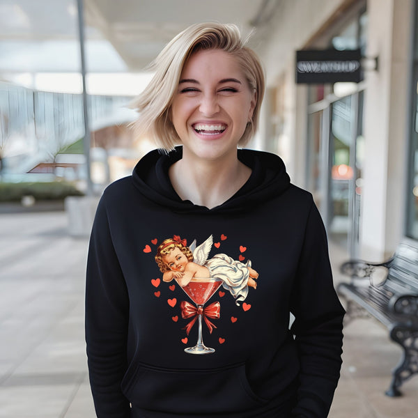 Vintage Cupid Coquette Bow Hoodie