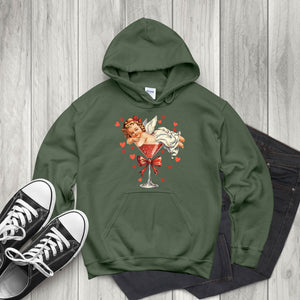 Vintage Cupid Coquette Bow Hoodie