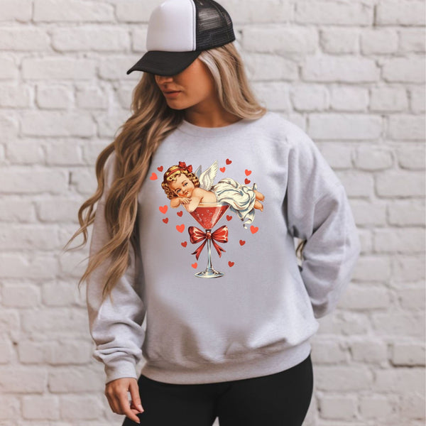 Vintage Cupid Coquette Bow Sweatshirt