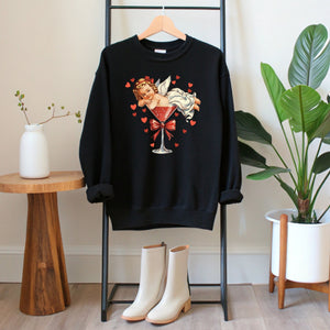 Vintage Cupid Coquette Bow Sweatshirt
